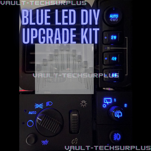 Blue led dash - blue, switch