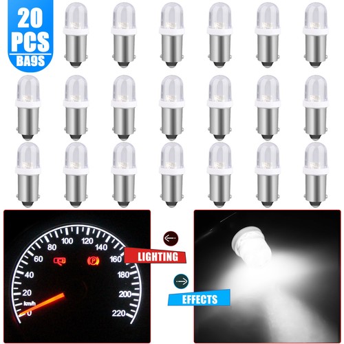 20x super white ba9s led - white,